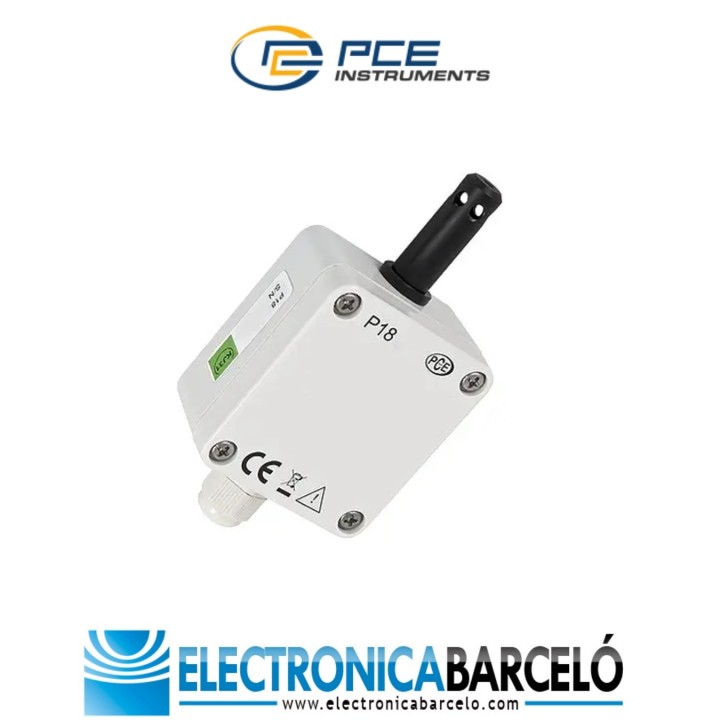 Medición ambiental / Transductor de humedad y temperatura serie PCE-P18