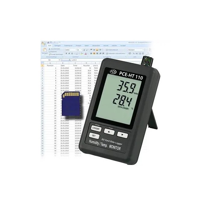 Medición ambiental / Termohigrómetro PCE-HT110