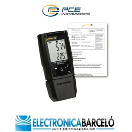 Medición ambiental / Registrador de datos de temperatura PCE-HT 72-ICA certificado de calibración incluido