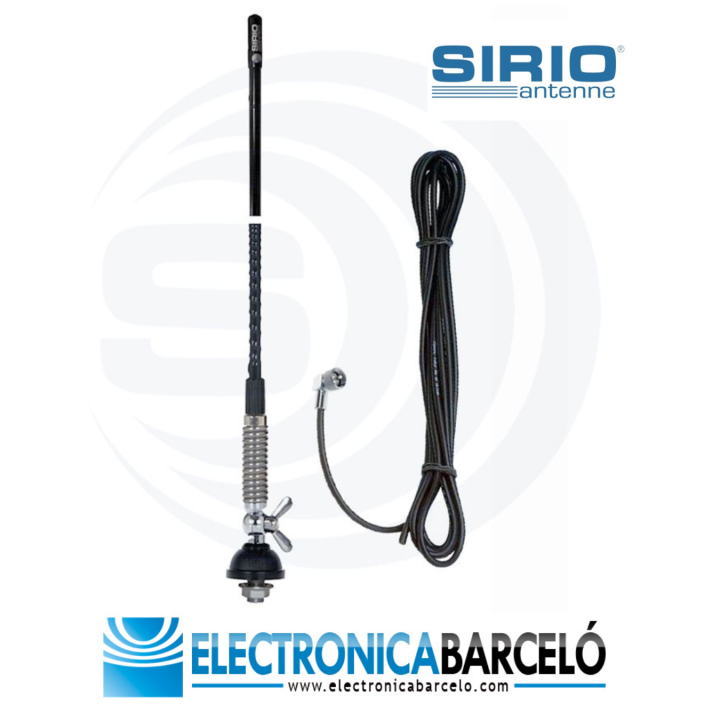 SIRIO T3-27 N  - Antena palomilla con muelle