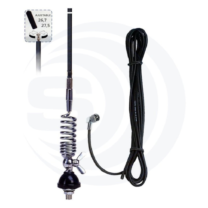 SIRIO DELTA27M-95 ANTENA MOVIL CB FIBRA BASE N 95mm
