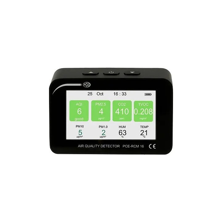 Medición ambiental / Contador de partículas PCE-RCM 16