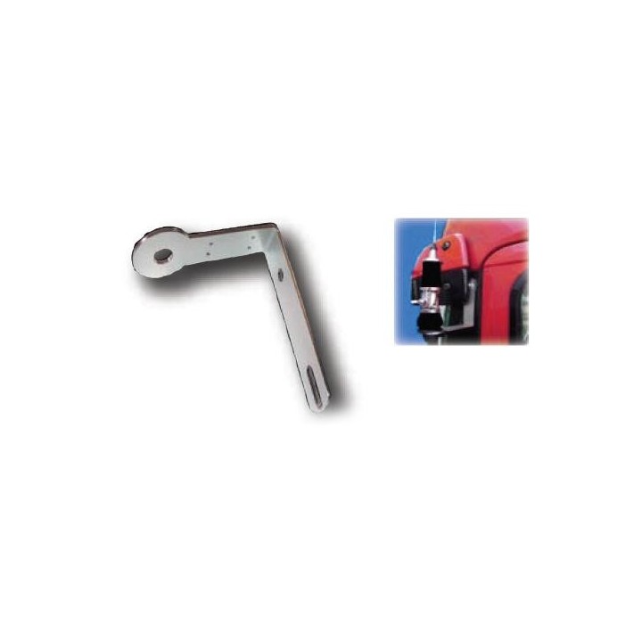 M-6-PL - Soporte INOX compatible con SCANIA, diseño compacto en L
