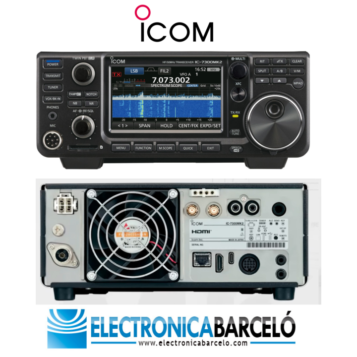 Icom IC-7300MK2 Emisora transceptor HF / 50 / (70) MHz 