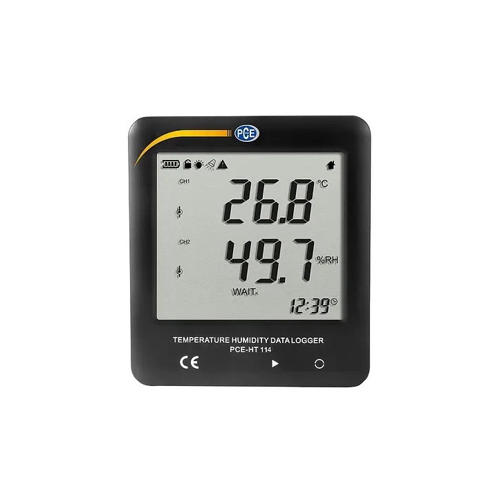 Medición ambiental / Termohigrómetro PCE-HT 114-ICA incl. certificado de calibración ISO