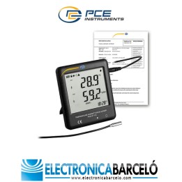 Medición ambiental / Termohigrómetro PCE-HT 114-ICA incl. certificado de calibración ISO