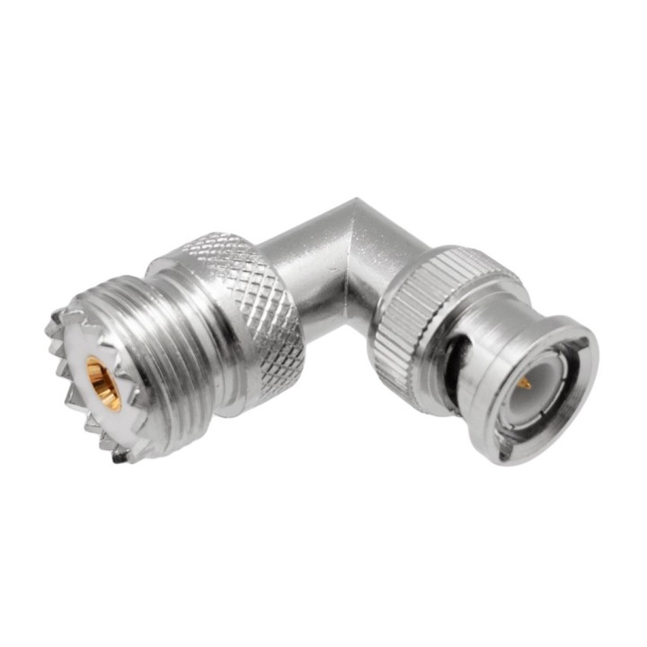 MT-3014 Adaptador BNC macho / PL hembra acodado
