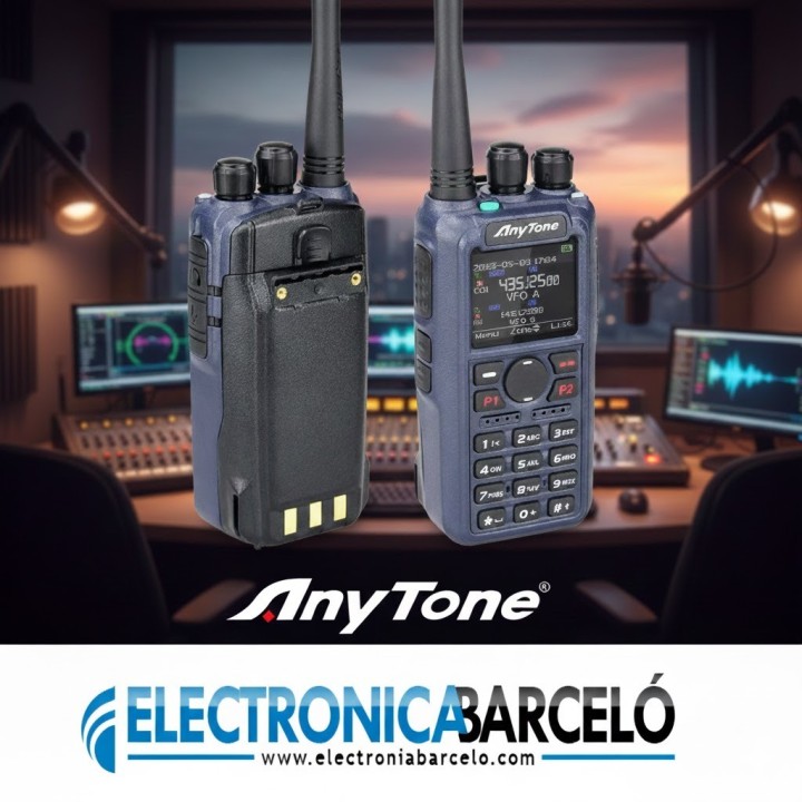 AnyTone AT-D890UV Walkie doble banda DMR, BT, GPS y APRS