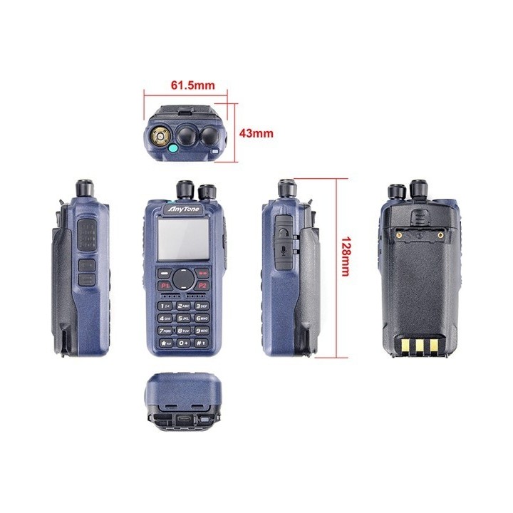 AnyTone AT-D890UV Walkie doble banda DMR, BT, GPS y APRS