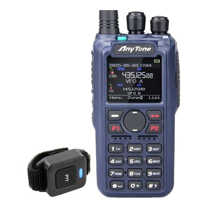 AnyTone AT-D890UV Walkie doble banda DMR, BT, GPS y APRS
