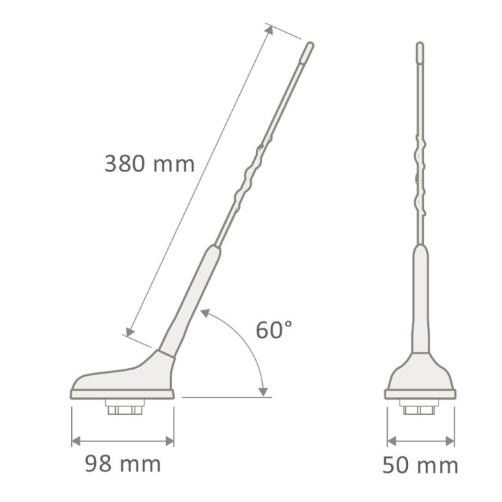 Antena móvil combinada VHF/GPS