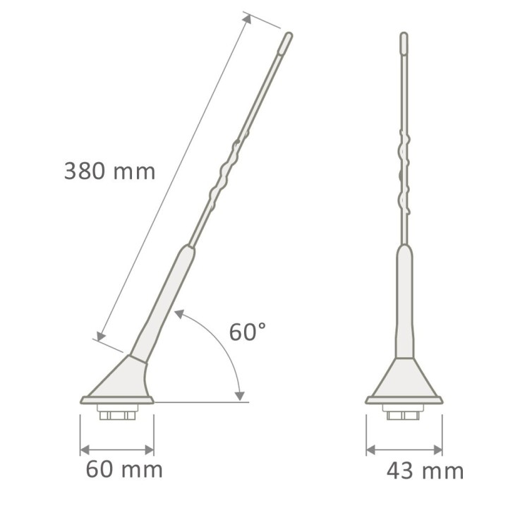 Antena móvil VHF