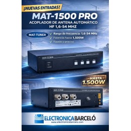 MAT-1500 PRO ACOPLADOR DE ANTENA AUTOMATICO HF 1,6-54 MHZ