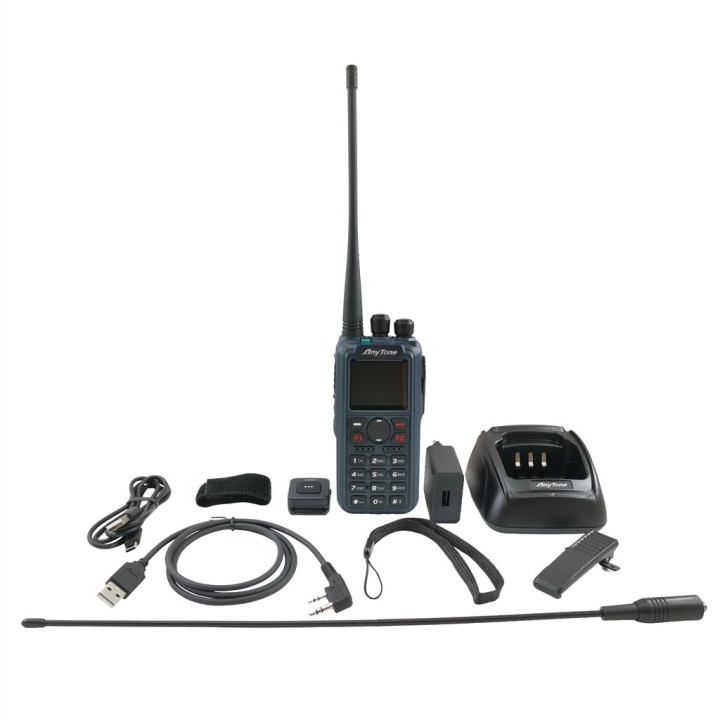 AnyTone AT-D890UV Walkie doble banda DMR, BT, GPS y APRS