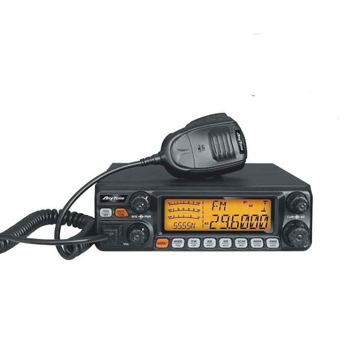 ANYTONE AT-5555N II - Emisora de 10 metros  AM/FM/SSB+RECEPCION DE 136 A 174 MHZ+CTCSS Y DCS 