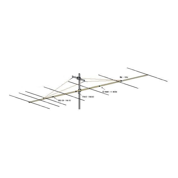 7JXX6 - ANTENA DIRECTIVA 50 MHZ., 7 EL., 11.2 DBD.