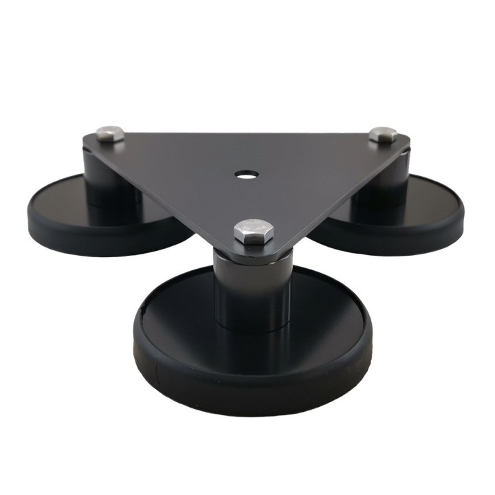 TRIPLE MAG-W/O-L Base triple magnética universal (sin conector). Tamaño grande.