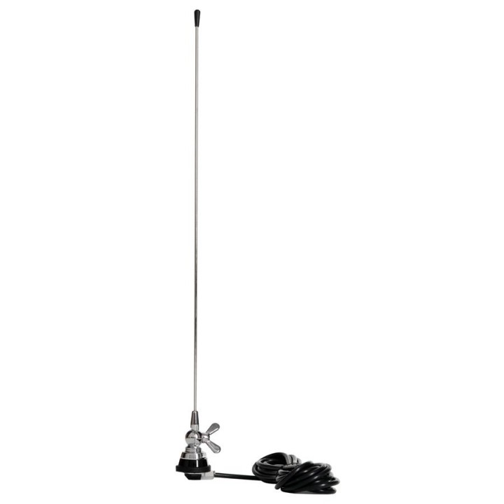 DX-KV-4 - Antena móvil VHF 1/4 onda con palomilla.