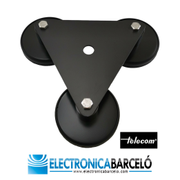 TRIPLE MAG-W/O-L Base triple magnética universal (sin conector). Tamaño grande.