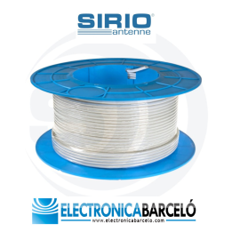 ROLLO 100 MTS CABLE SIRIO RF100 CABLE COAXIAL 50 Ohm BAJA PERDIDA (TAMAÑO RG58)