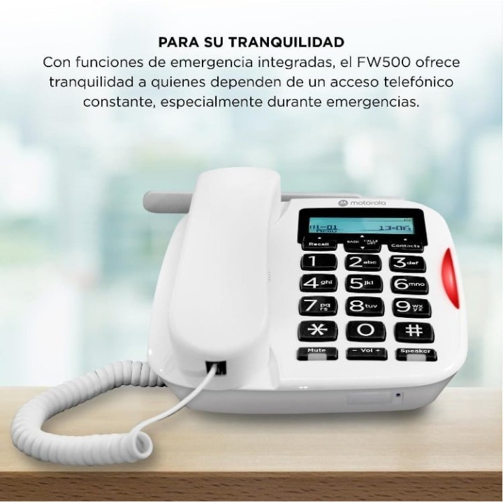 Motorola FW500 Teléfono sobremesa 4G-LTE con SIM