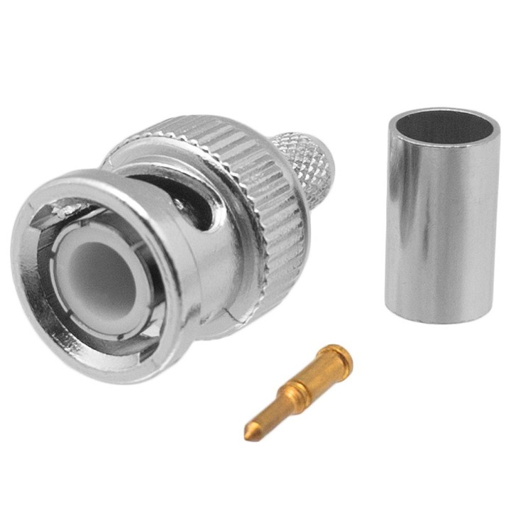 MT-1208 Conector BNC macho para RG-59. Crimpar
