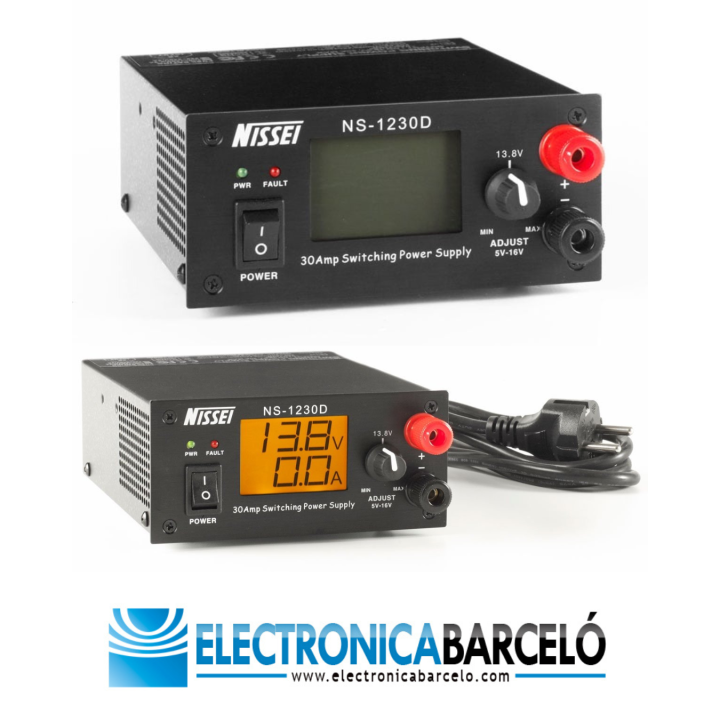 Fuente de alimentación NISSEI NS-1230 D 25/30 A 5-16 V
