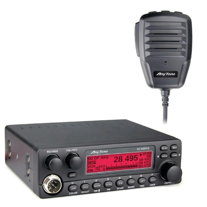 AnyTone AT-5289 II Emisora móvil de 10 metros radioaficionado