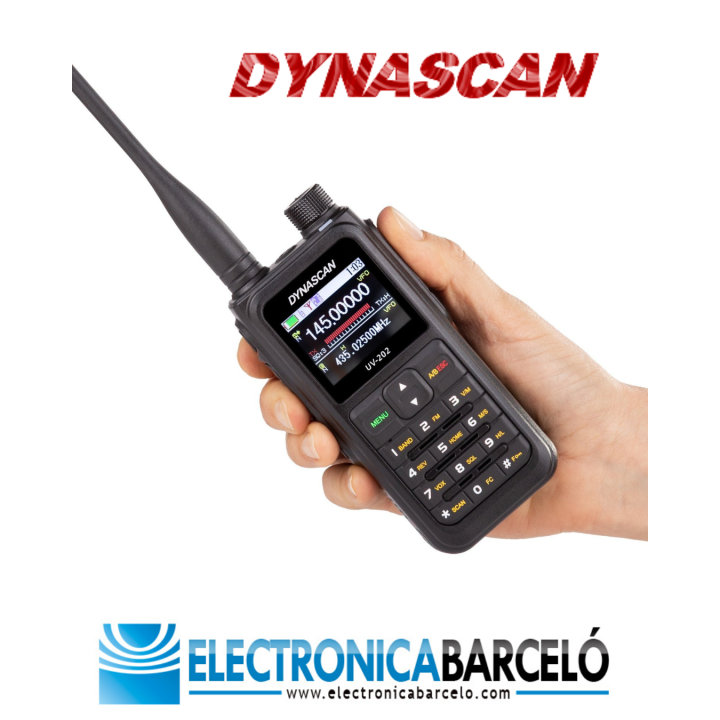 Dynascan UV-202 Walkie doble banda radioaficionado