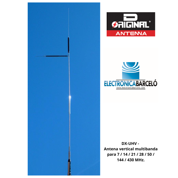 DX-UHV - ANTENA PARA 10/15/20/40/144/430+6 M.