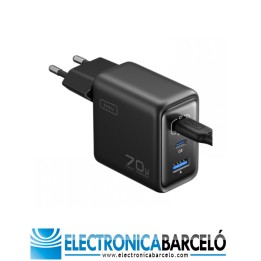 INIU CARGADOR LEOPARD 70W 2USB-C+ 1USB-A
