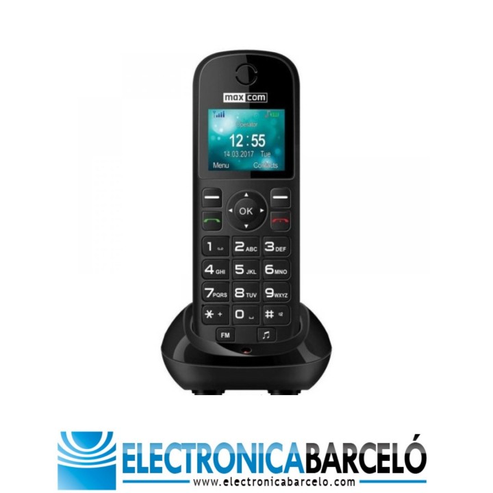 MAXCOM TELEFONO FIJO DEC MM35D SE 1,77" 2G BLACK ( NO RJ11)