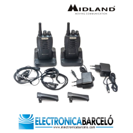 MIDLAND BR02 PROZ Pack 4 walkies de Uso Libre Calidad Profesional