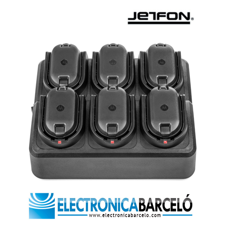 Jetfon MULTI-CLPe Cargador múltiple 6 posiciones para Motorola CLPe