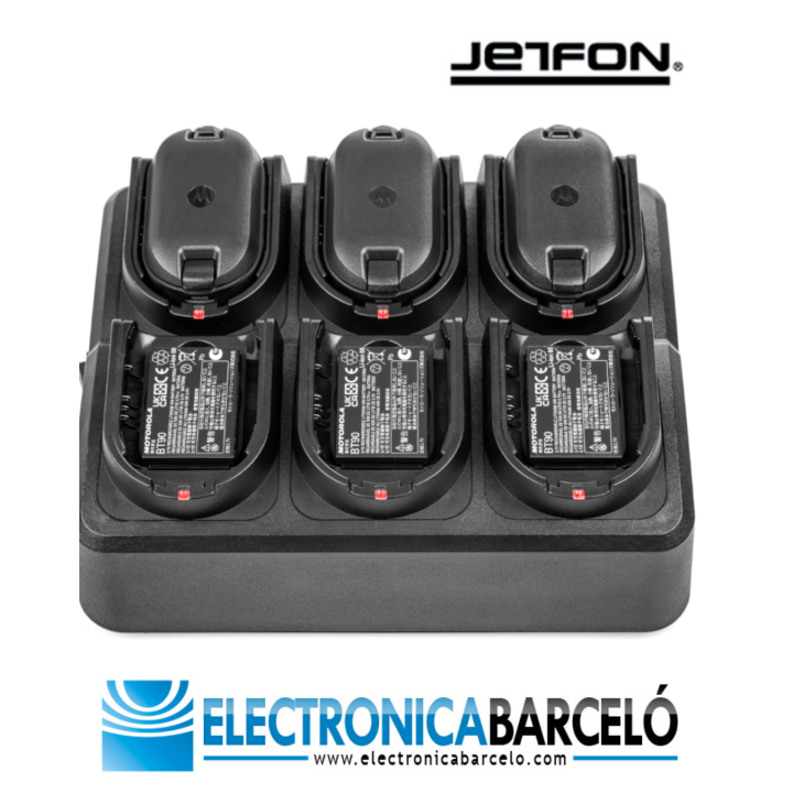 Jetfon MULTI-CLPe Cargador múltiple 6 posiciones para Motorola CLPe