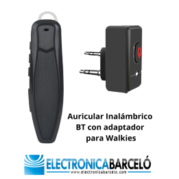 Auricular inalámbrico BT-K2 con adaptador para Walkies, conexión tipo «K»