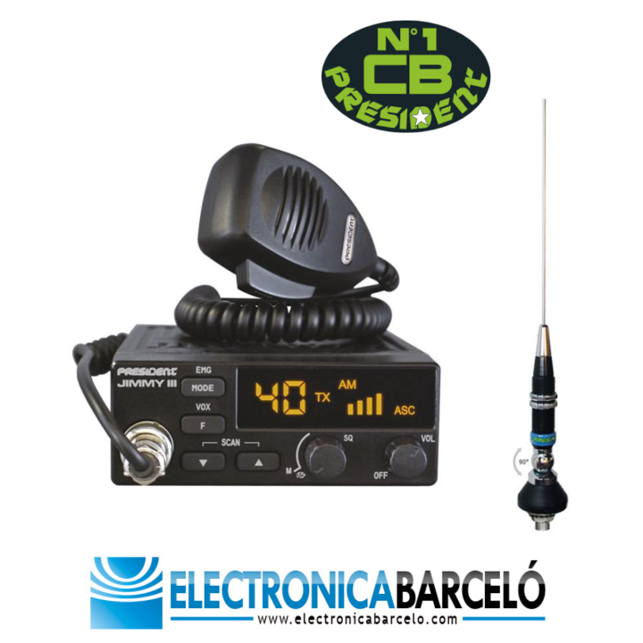 PACK PRESIDENT Emisora JIMMY III + antena móvil IOWA S