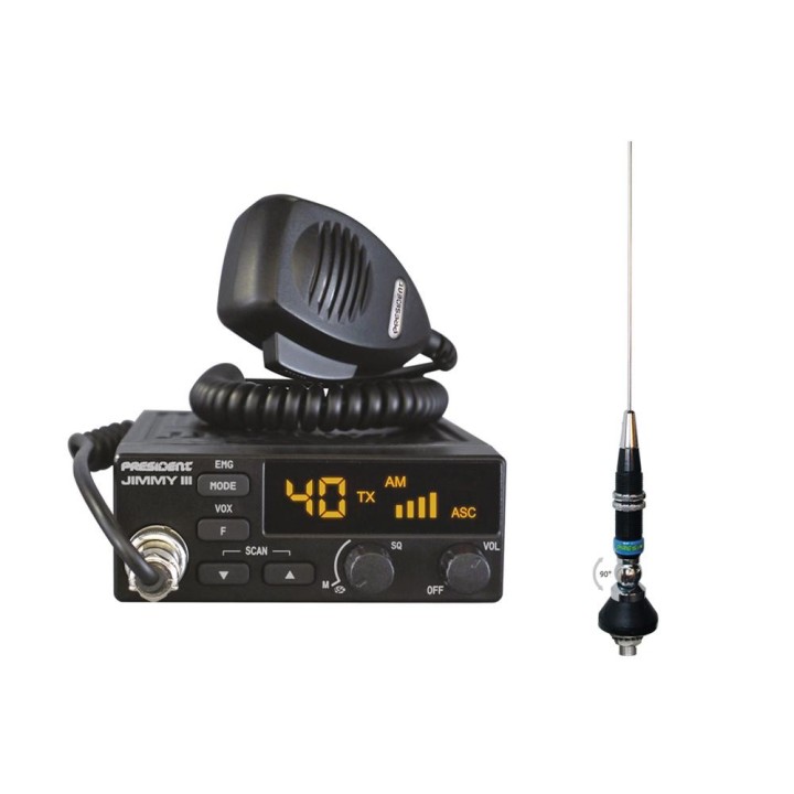 PACK PRESIDENT Emisora JIMMY III + antena móvil IOWA S
