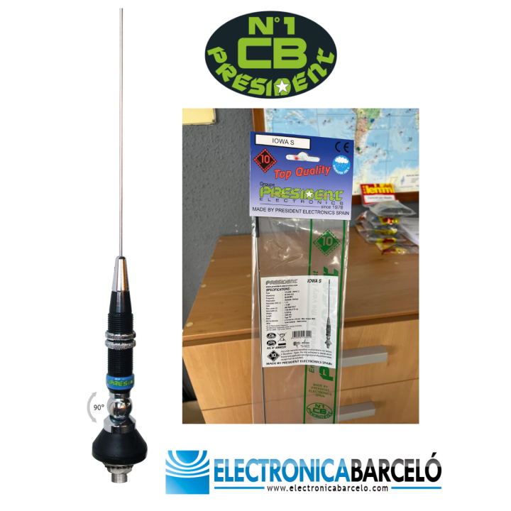 PACK PRESIDENT Emisora JIMMY III + antena móvil IOWA S