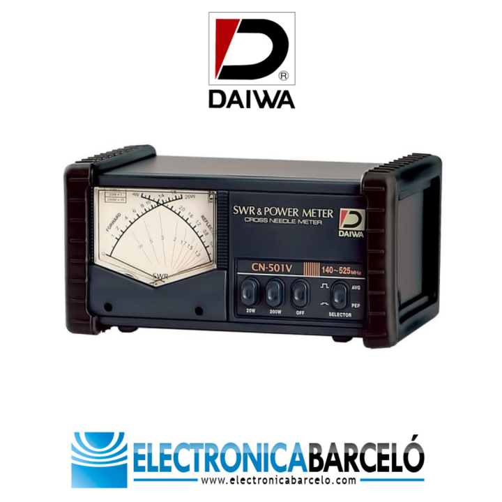 Daiwa CN-501VM Medidor de ROE Estacionarias y Vatímetro 140-525 MHz Conectores PL