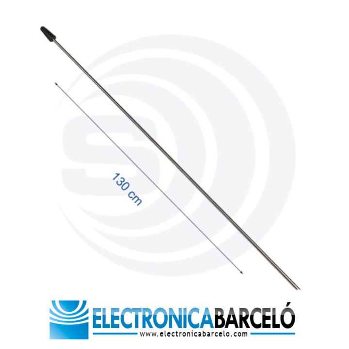 SIRIO V130 Varilla cónica en acero inoxidable. Longitud 1,30 m