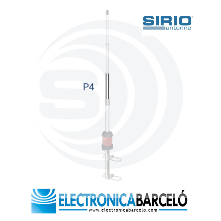 SIRIO P4 GAIN MASTER 5/8 Repuesto tramo de fibra Nº 4 GAIN MASTER 5/8.  12x15x1920 mm. 