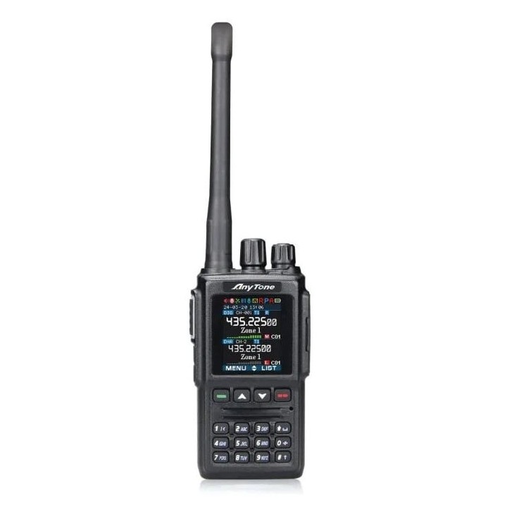 AnyTone AT-D168UV GPS + Funda – Walkie doble banda DMR radioaficionado