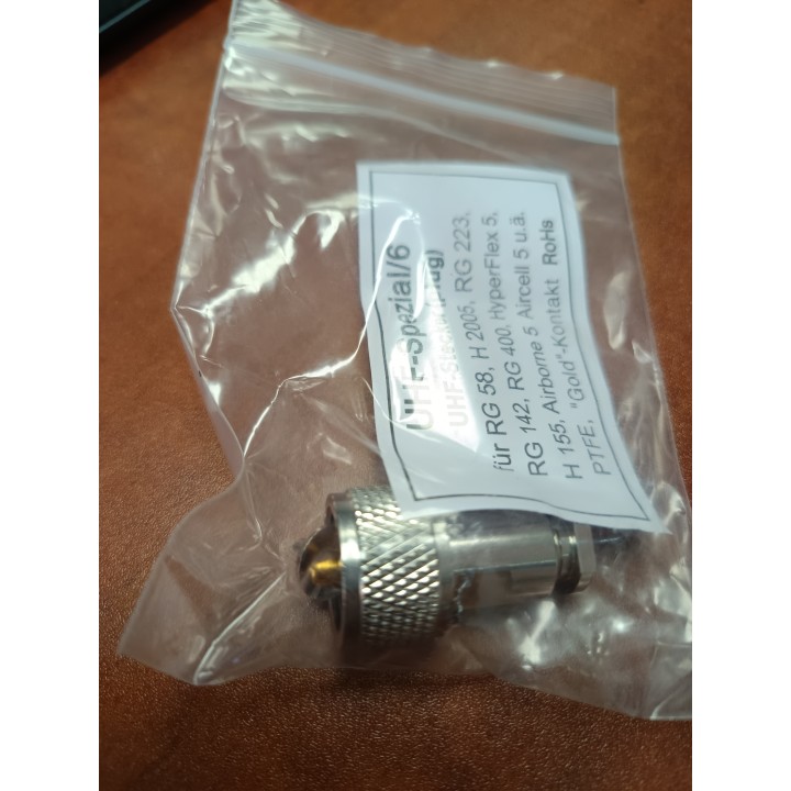 PL-H-155 - Conector PL alta calidad para cable H-155, RG58, ETC....