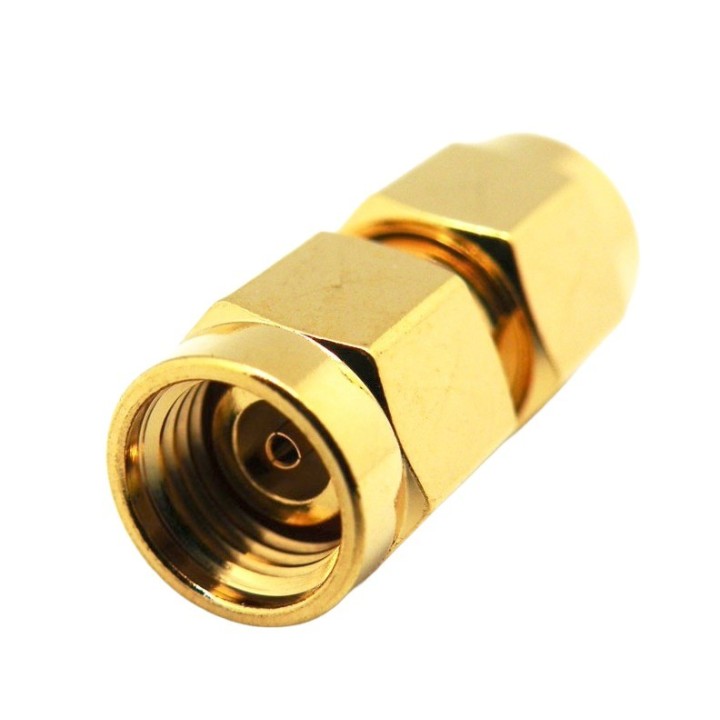 Adaptador SMA-R Macho / SMA-R Macho
