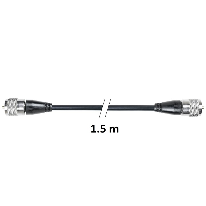 PNI R150 Cable coaxial RG58 de 150 cm de largo con 2 conectores PL259