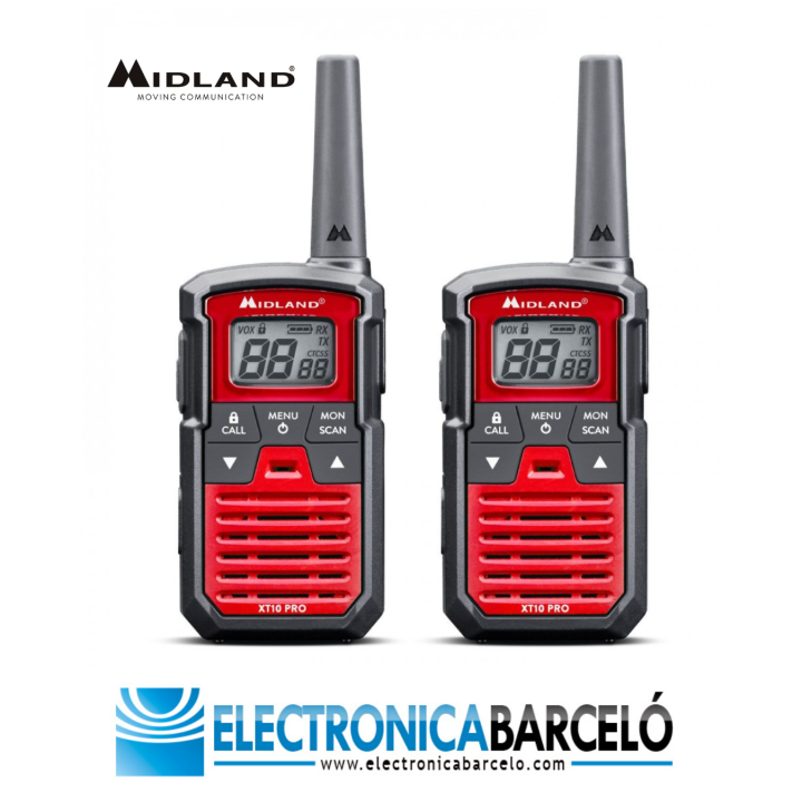 Midland XT10 PRO Juego de walkies uso libre