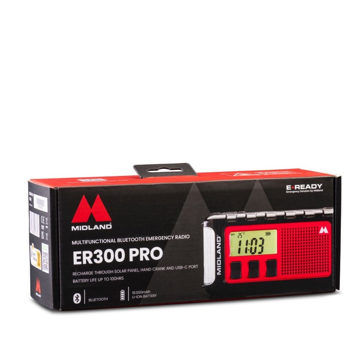 MIDLAND ER 300 Pro, la radio de emergencia Bluetooth