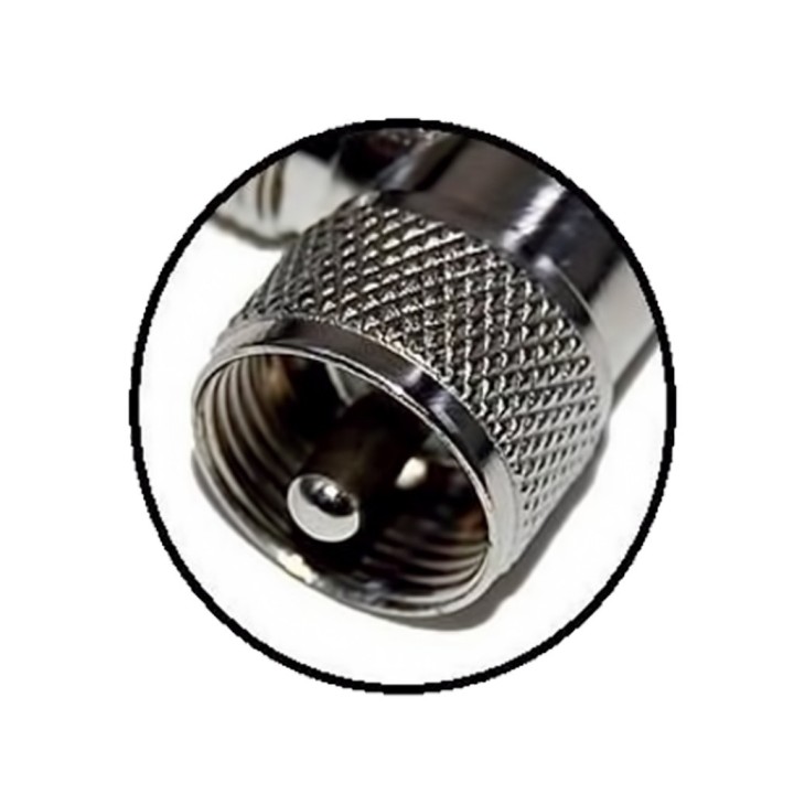 MGA 108-480 PL Antena móvil VHF/UHF 1/4 onda ajustable con conector PL