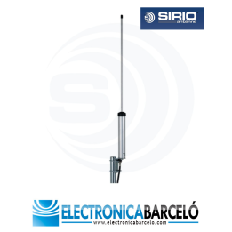 SIRIO CX 168 U Antena Base Omnidireccional VHF 3/4 de Onda J-Pole. Rango de frecuencia 168 - 172 MHz.